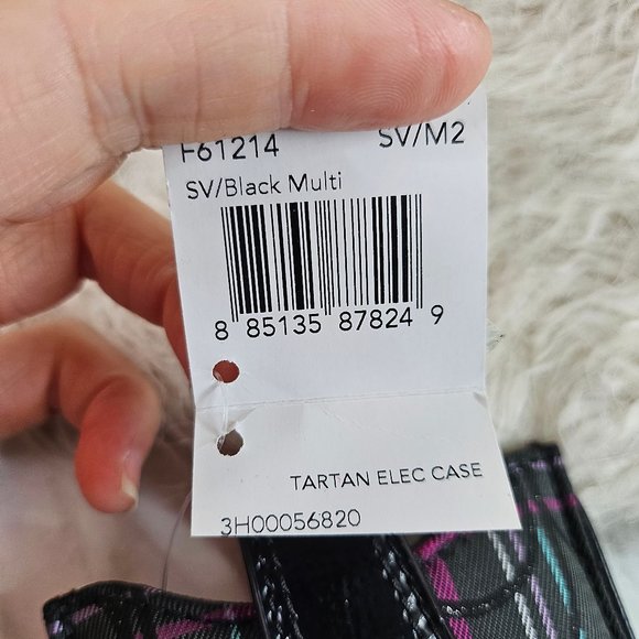 Coach F61214 Puppy Love Black Multi Colour Tartan Electric Case - Picture 5 of 8